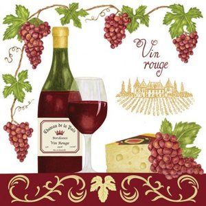 Cotton Flour Sack Kitchen Tea Towel WINE Lover